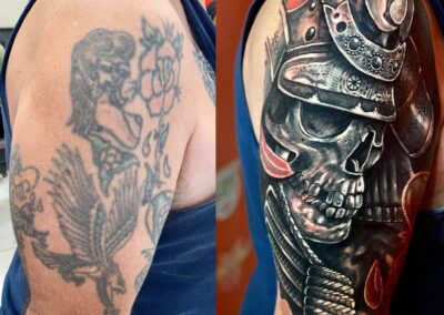 Tattoo coverup - Skull soldier