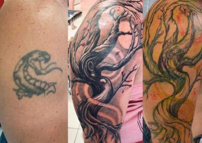 Tattoo coverup - Tree