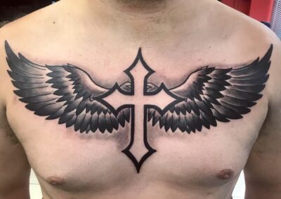 Wings and cross