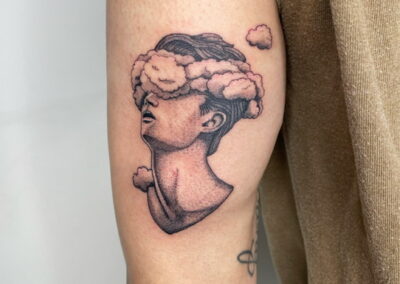 Head In The Clouds Tattoo Design